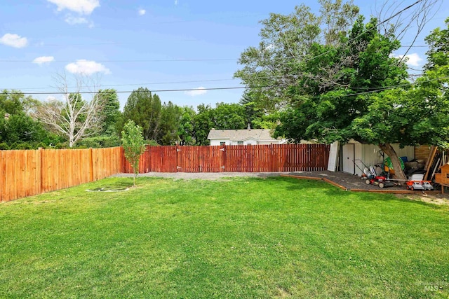726 Wyoming St, Gooding, ID 83330 - view of yard with a fenced backyard