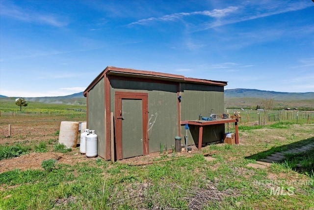 1639 Cuddy View Dr, Council, ID 83612 - view of outbuilding with a mountain view and a rural view