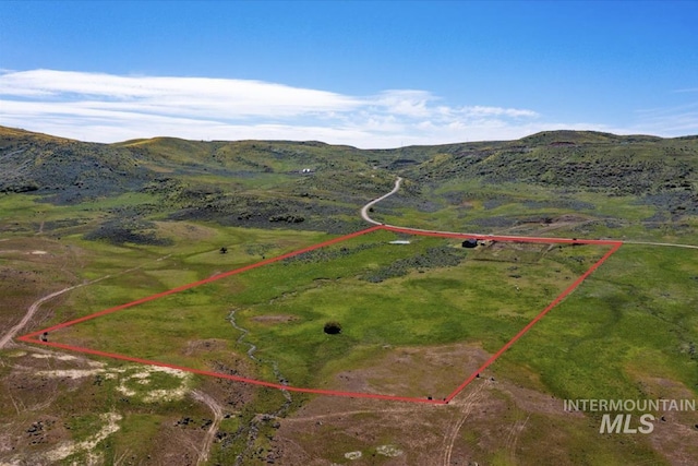 1639 Cuddy View Dr, Council, ID 83612 - bird's eye view featuring a mountain view