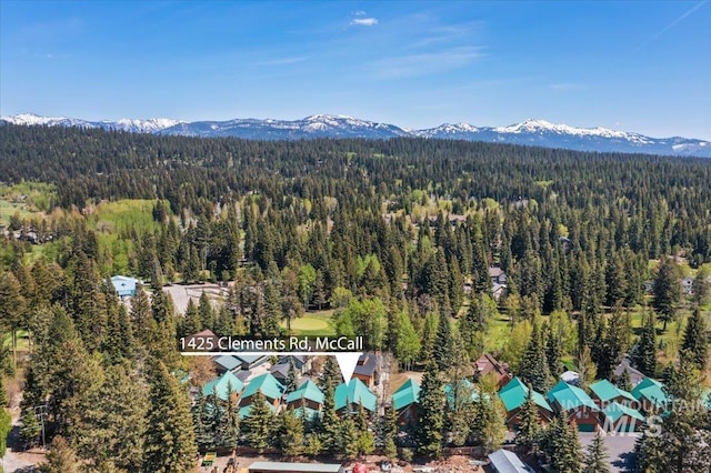 1425 Clements Rd Unit 5, Mccall, ID 83638 - bird's eye view of a forest and a mountain backdrop
