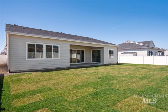 8828 S Waterclover Way, Meridian, ID 83642 - view of rear view of house