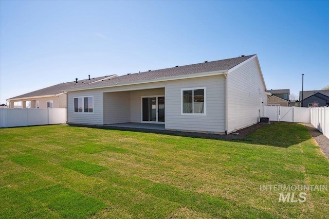 8828 S Waterclover Way, Meridian, ID 83642 - back of house featuring central AC unit