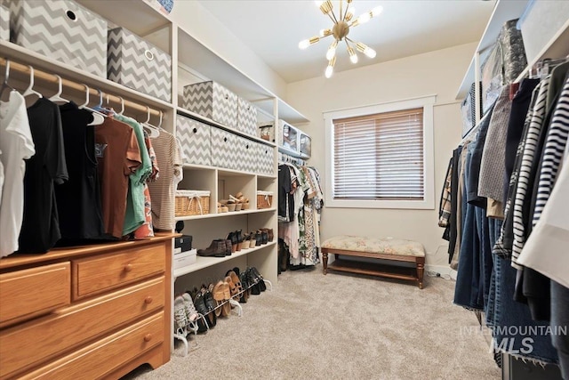 9740 W Shields Ave, Boise, ID 83714 - spacious closet with a chandelier and carpet flooring