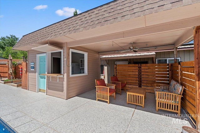 9740 W Shields Ave, Boise, ID 83714 - view of patio with ceiling fan