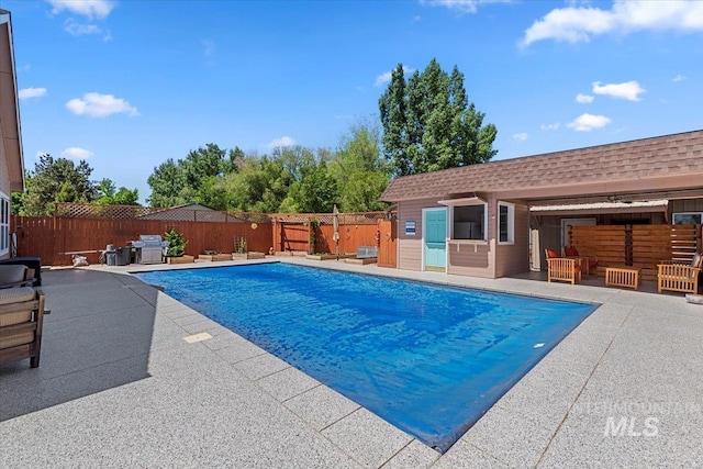 9740 W Shields Ave, Boise, ID 83714 - view of pool featuring a patio and a fenced backyard