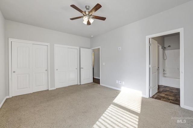 1095 Starlight Loop, Twin Falls, ID 83301 - unfurnished bedroom with carpet flooring, two closets, and ensuite bathroom