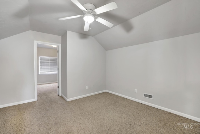 1095 Starlight Loop, Twin Falls, ID 83301 - bonus room with vaulted ceiling, carpet floors, and ceiling fan