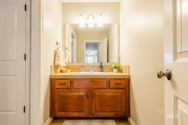 bathroom featuring vanity