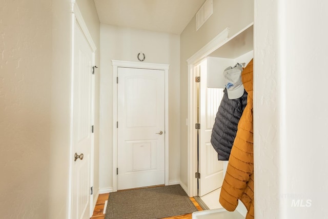 interior space featuring hardwood / wood-style floors