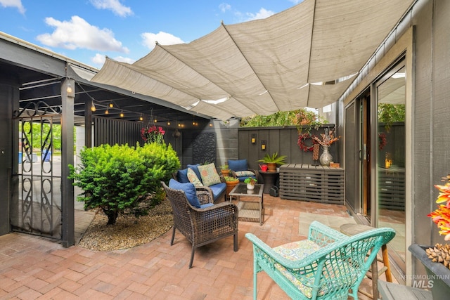 4400 W Pasadena Dr Unit 38, Boise, ID 83705 - view of patio / terrace featuring an outdoor hangout area