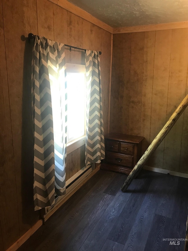 9 Pond Overlook, Idaho City, ID 83631 - unfurnished room with dark wood-style floors and wooden walls