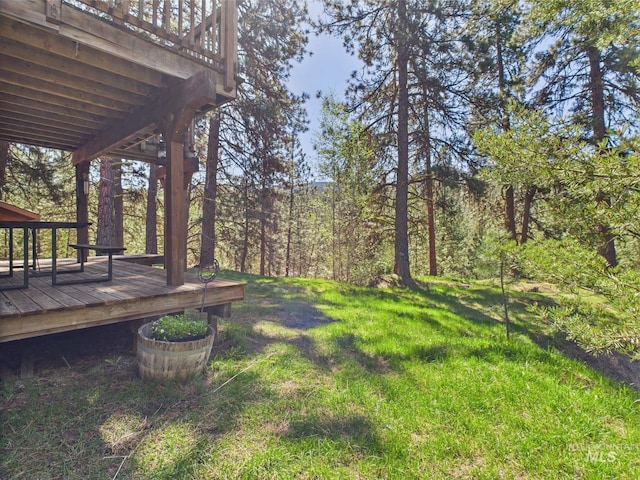 9 Pond Overlook, Idaho City, ID 83631 - view of yard with a wooden deck