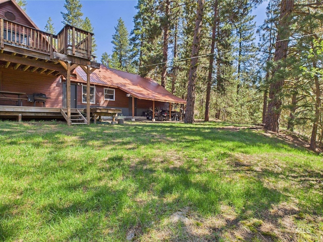 9 Pond Overlook, Idaho City, ID 83631 - view of yard with a wooden deck
