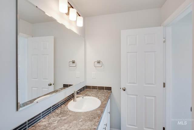 bathroom with vanity