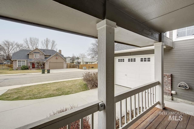 exterior space with a residential view