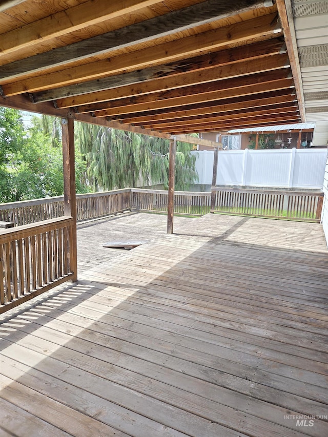 1922 9th Ave, Lewiston, ID 83501 - wooden terrace with fence