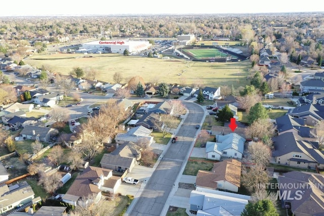 drone / aerial view featuring a residential view