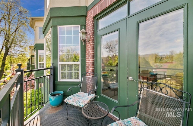 view of balcony