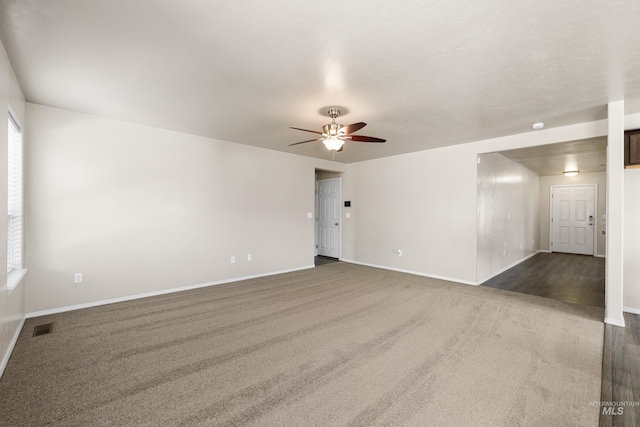 4618 Braeburn Ave, Caldwell, ID 83607 - carpeted spare room featuring a ceiling fan and baseboards