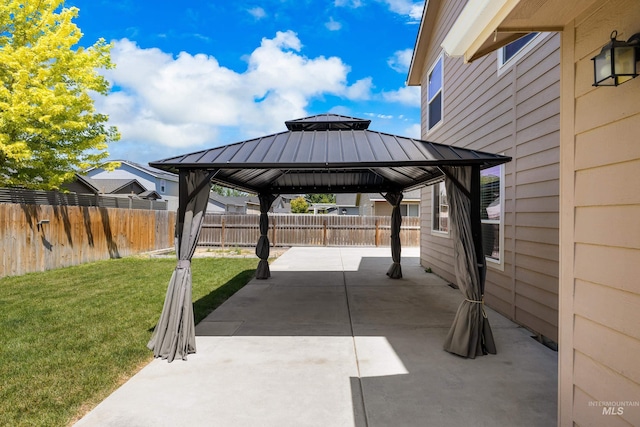 4618 Braeburn Ave, Caldwell, ID 83607 - view of car parking featuring a gazebo and a fenced backyard