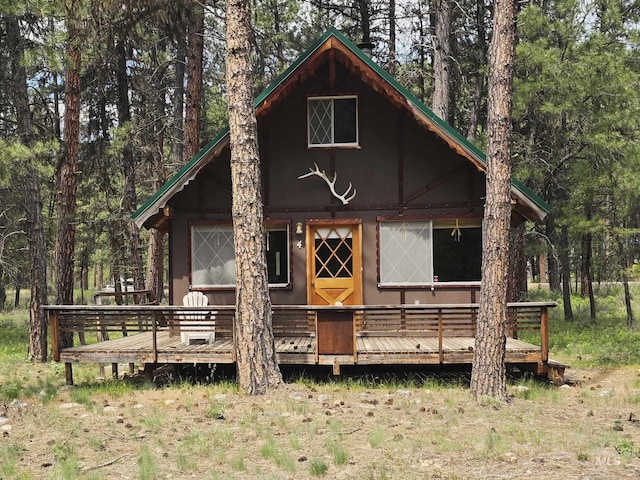 4 Jolene Dr, Lowman, ID 83637 - view of front facade featuring a deck