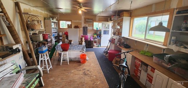 817 6th St, Kamiah, ID 83536 - storage area featuring ceiling fan