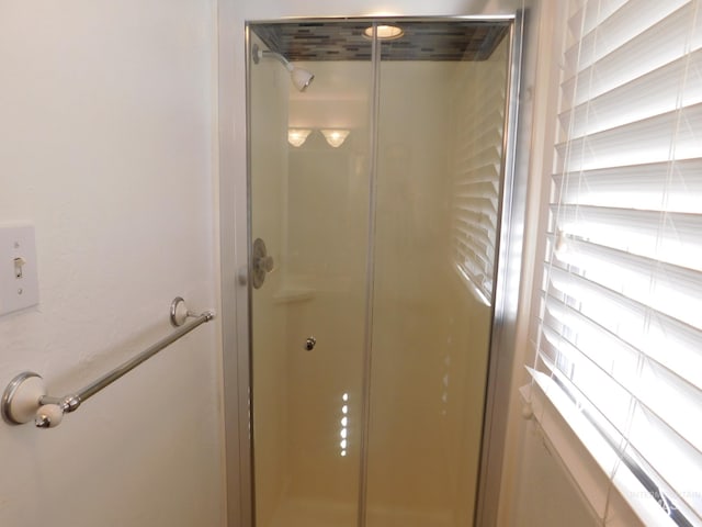 room details featuring a stall shower