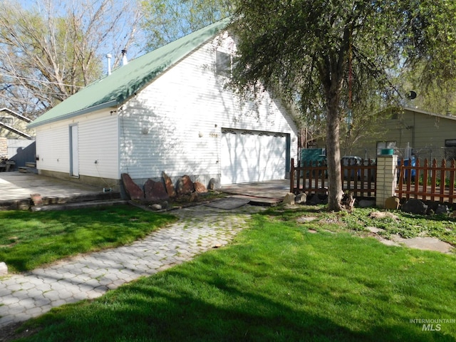 exterior space with fence