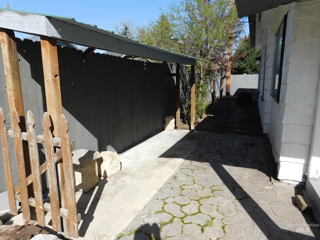 view of patio / terrace featuring a fenced backyard