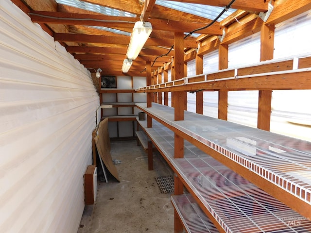 view of storage room