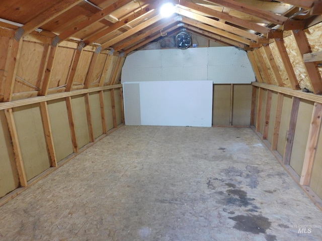view of storage area