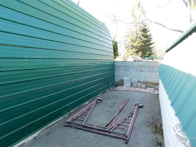 exterior space featuring fence