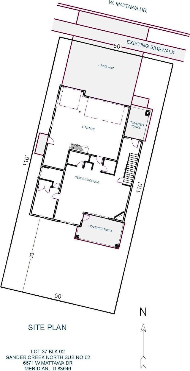 6671 W Mattawa Dr, Meridian, ID 83646 - view of property floor plan