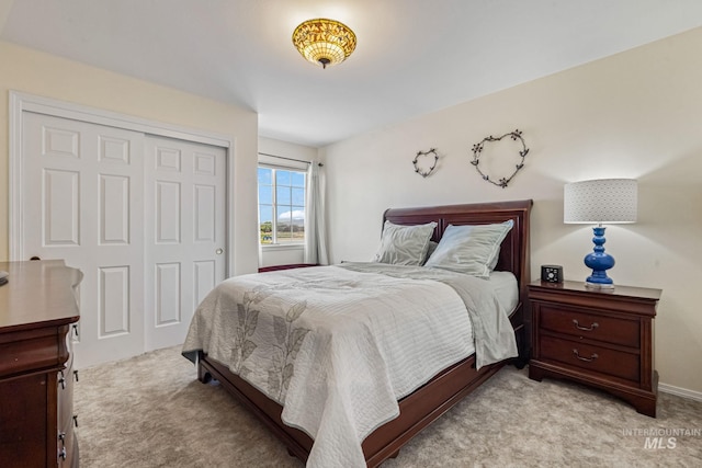 4459 E Deer Flt, Kuna, ID 83634 - bedroom featuring light carpet and a closet