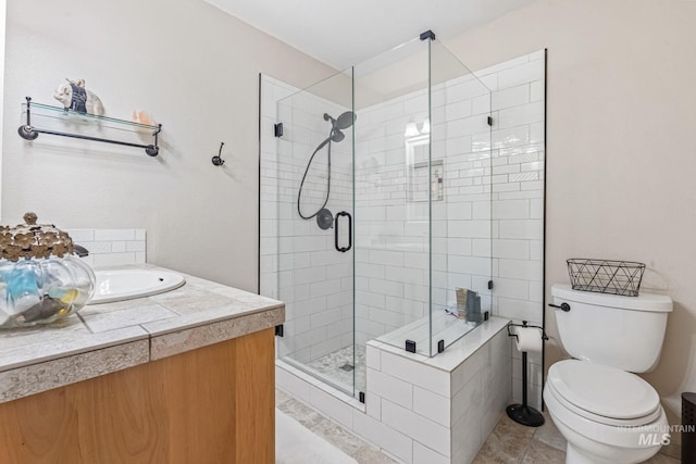 4459 E Deer Flt, Kuna, ID 83634 - bathroom with a stall shower and vanity