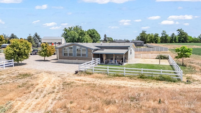 4459 E Deer Flt, Kuna, ID 83634 - rear view of property featuring a fenced backyard