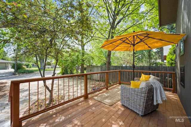 1435 N Garden, Boise, ID 83706 - wooden terrace with fence