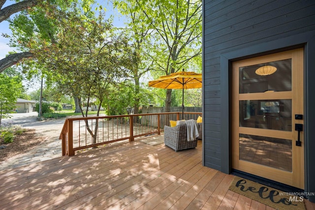 1435 N Garden, Boise, ID 83706 - view of wooden terrace