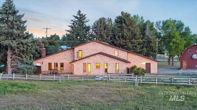 1872 E 1750 S, Gooding, ID 83330 - view of front of property featuring brick siding and a chimney