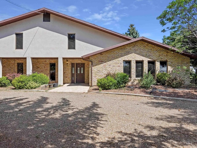 1872 E 1750 S, Gooding, ID 83330 - view of front of property featuring brick siding and stucco siding