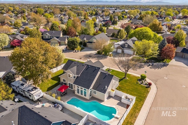 605 W Highland Ave, Nampa, ID 83686 - aerial view featuring a mountain view and a residential view