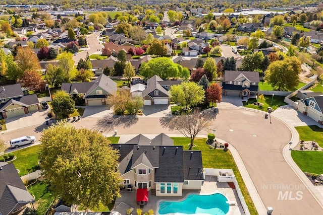 605 W Highland Ave, Nampa, ID 83686 - birds eye view of property with a residential view