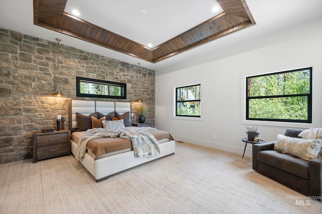 1010 Elo Rd, Mccall, ID 83638 - bedroom with a raised ceiling and recessed lighting