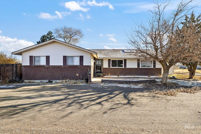 view of ranch-style home