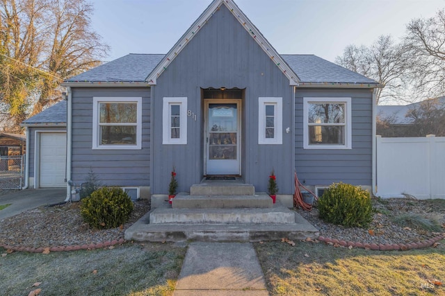 view of front of home featuring a garage