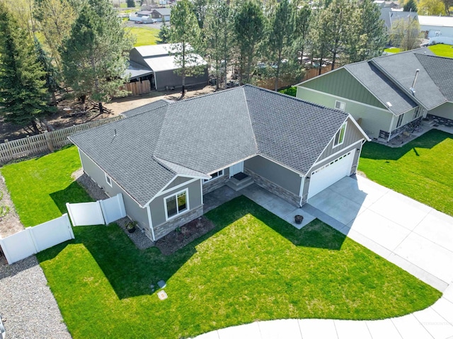 drone / aerial view