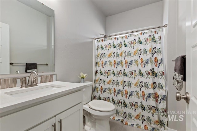 300 S Adventure Way, Kuna, ID 83634 - full bath featuring vanity, toilet, and a shower with curtain