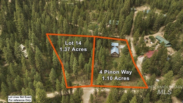 4 Pinon Way, Idaho City, ID 83631 - map / location featuring property boundaries highlighted