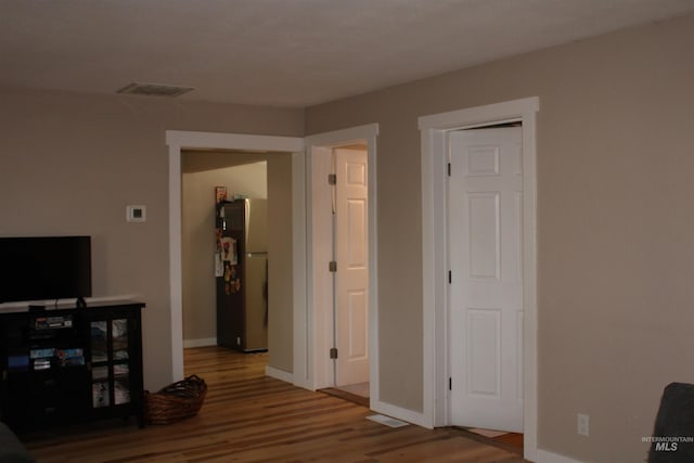 interior space featuring hardwood / wood-style flooring