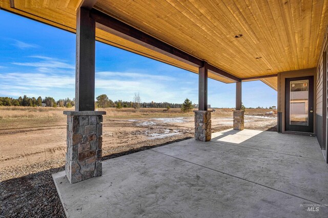 13156 Hawks Bay, Donnelly, ID 83615 - view of patio / terrace with a view of rural / pastoral area